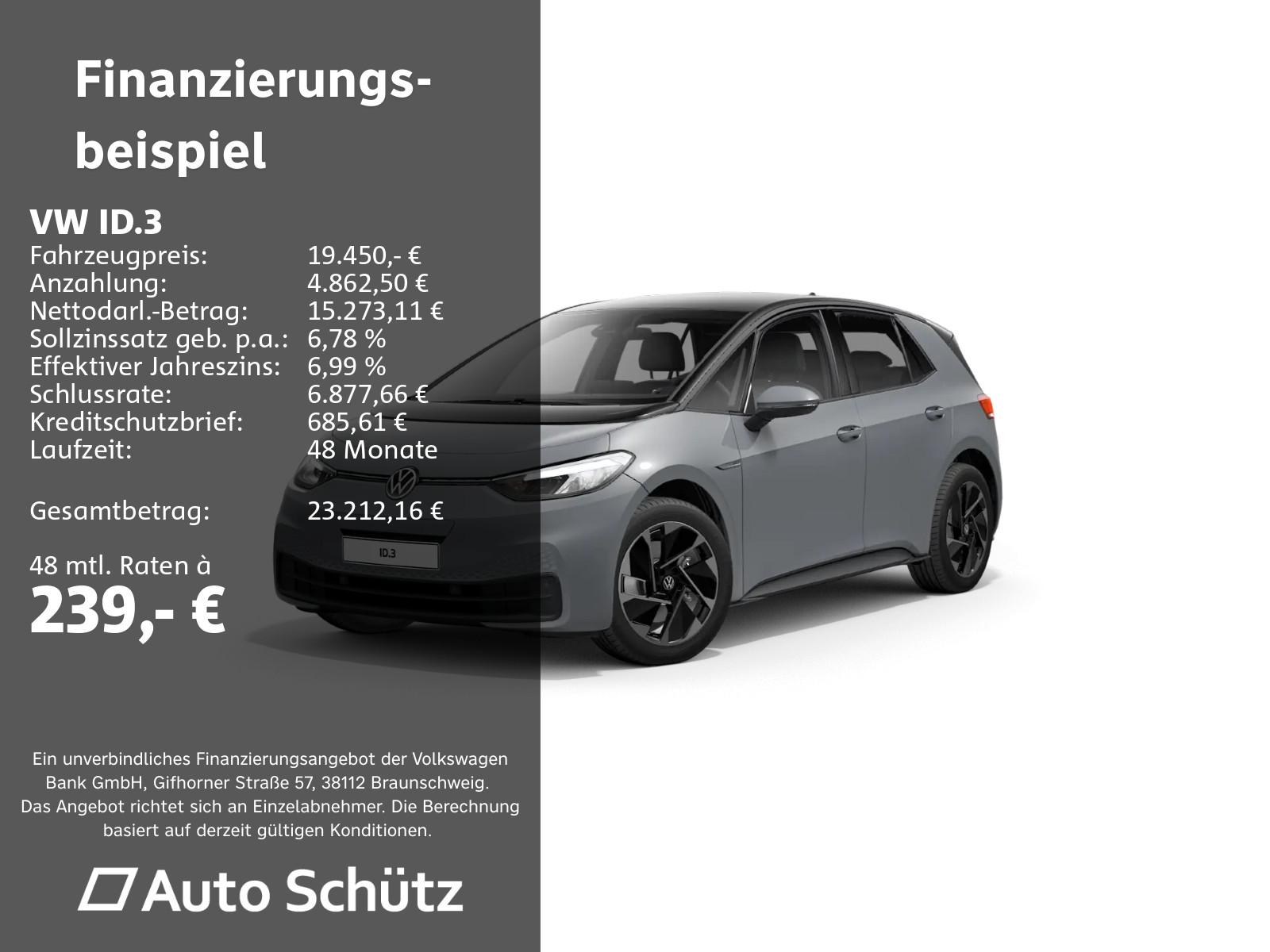 Volkswagen ID.3 Pro Performance+62kWh+NAVI+LED+SHZ+PDC