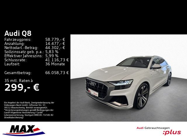 Q8 55 TFSI QUATT S LINE +HD MATRIX+HUD+PANO+ALU+