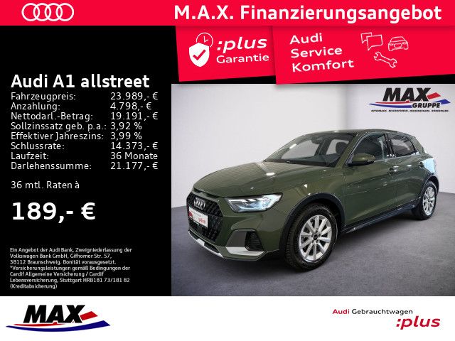 Audi A1 allstreet 25 TFSI LED+SMARTPHONE+VCP+ALU+PDC+