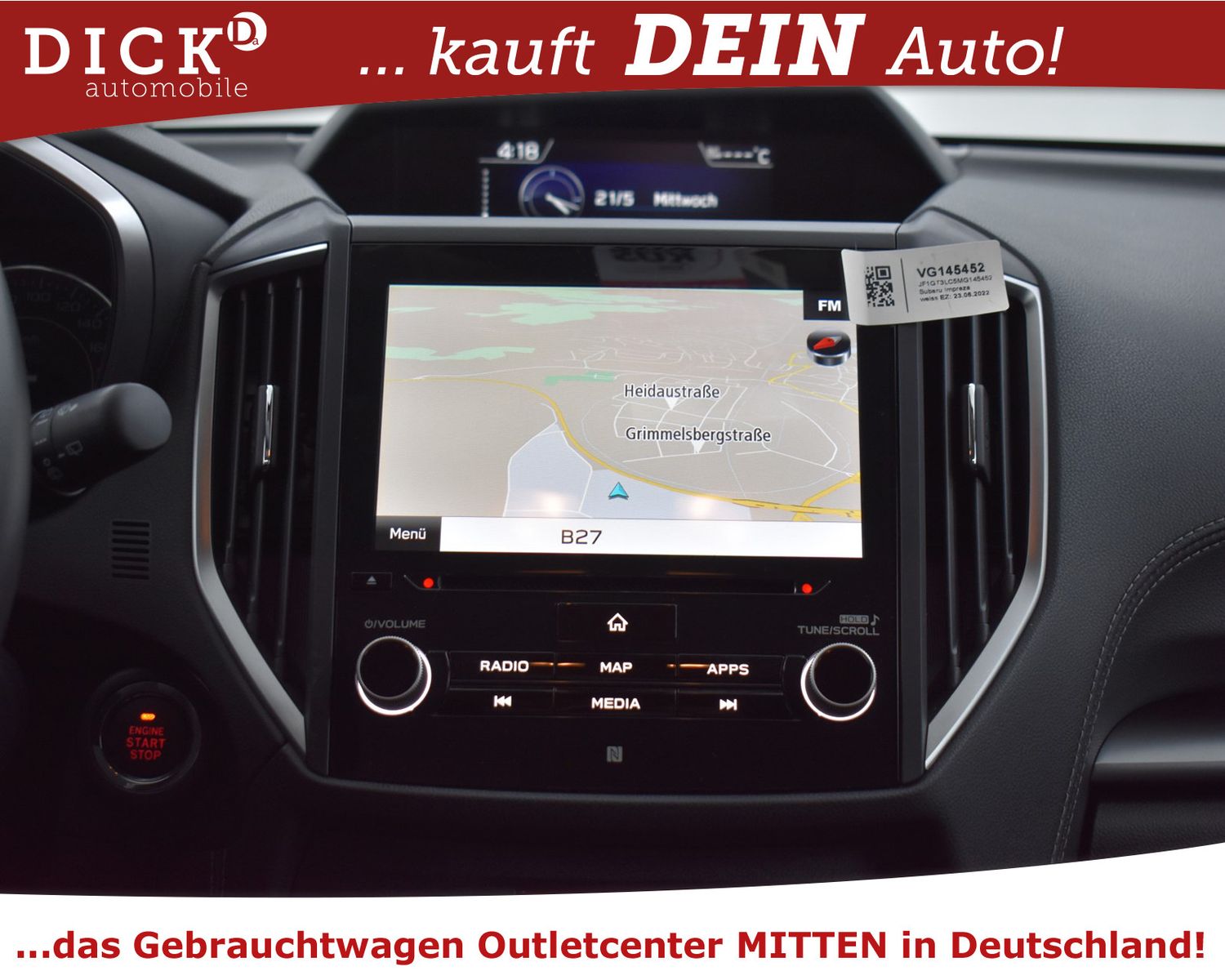 SUBARU Impreza 1.6i 4WD Aut Exclus NAVI+SHZ+LED+KAM+ACC - Image 14