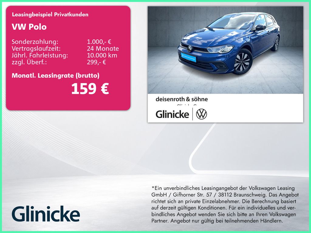 Volkswagen Polo GOAL 1.0 TSI DSG AHK/Nav/Kam/ACC/SHZ/Clima