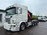 Scania R730 8x4 V8 SZM Kran 43m +JIB +Seilwinde Frontab - Dreiseitenkipper