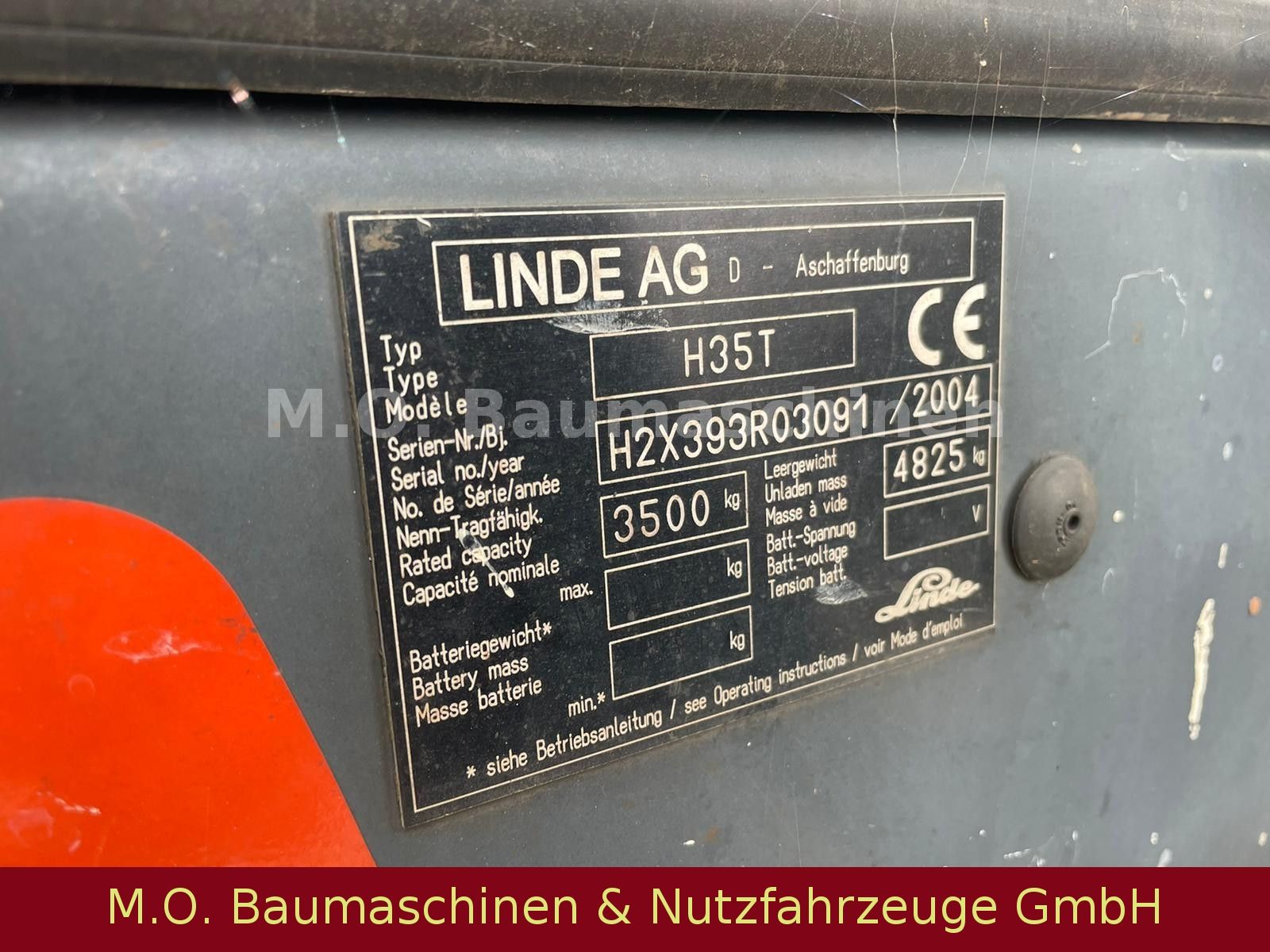 Fahrzeugabbildung Linde H 35 T  / SS / ZV / Duplex / GAS / 3,5t/3,30m