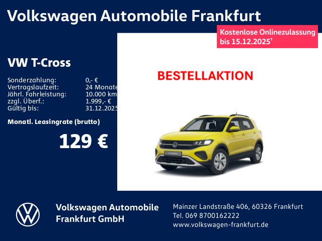 Volkswagen T-Cross 1.0 TSI 70 kW Life