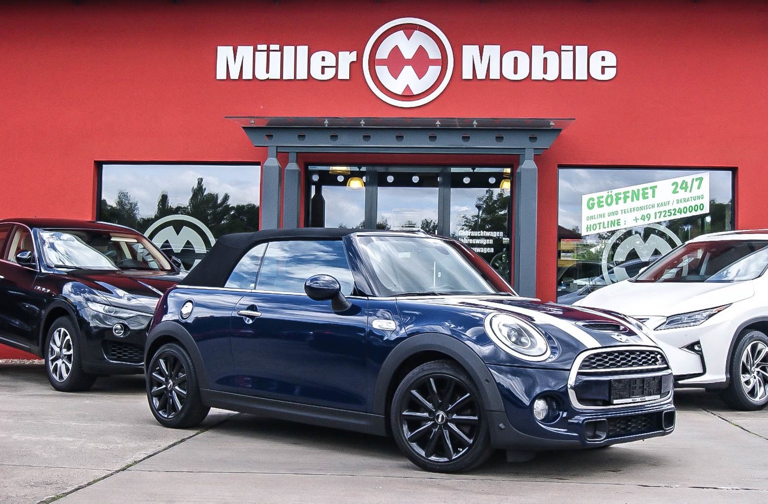 Fahrzeugabbildung MINI Cooper S Cabrio Auto HEADUP-NAVI-LEDER-LAPIZBLUE