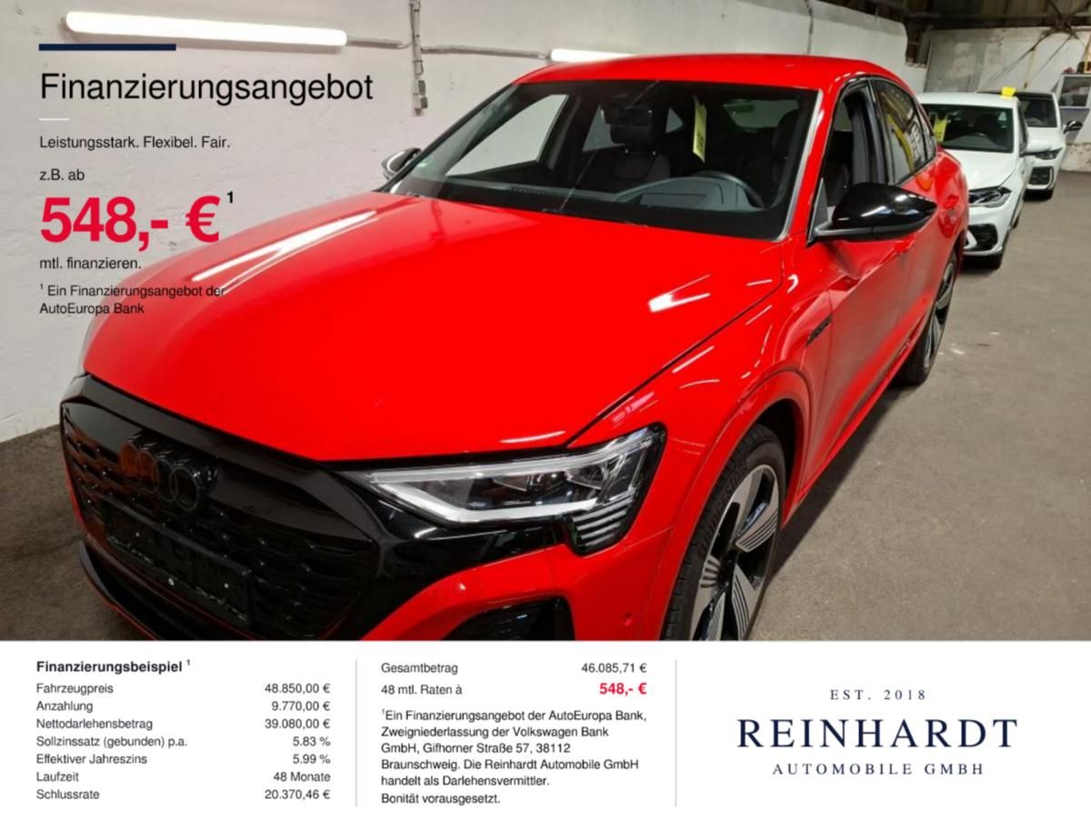 Audi Q8 E-TRON SPORTBACK 55 2x S LINE BLACK ACC/HuD