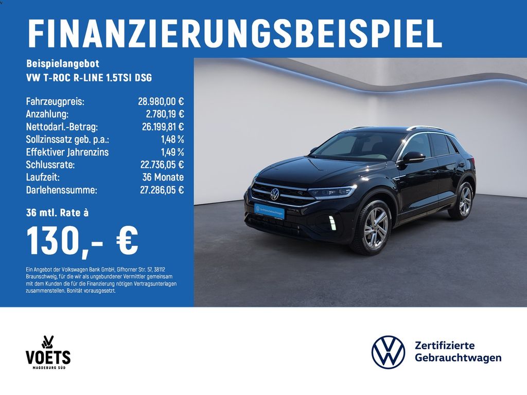 T-ROC R-LINE 1.5TSI DSG LED PLUS+NAVI+AHK+KAM