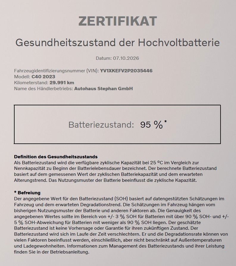 Volvo C40 Recharge Single Motor PLUS GARANTIE imagem 2