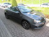 Volkswagen Eos 2.0 TDI Climatronik NAVI AHK GRA - mit Diesel-Antrieb: Grau, Panorama-Dach, Cabrio