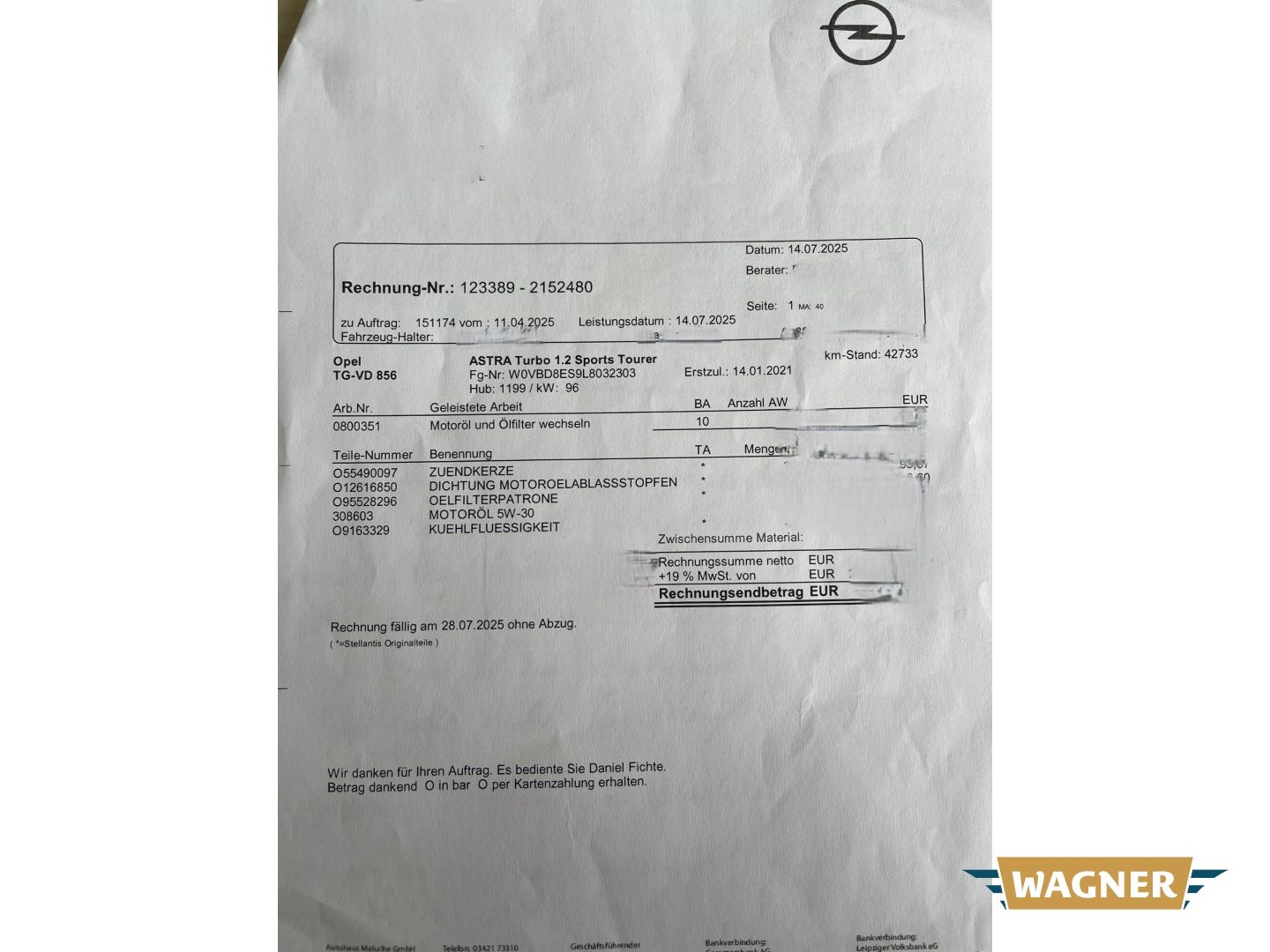 Fahrzeugabbildung Opel Astra Sports Tourer Edition  Abgasreinigung defe