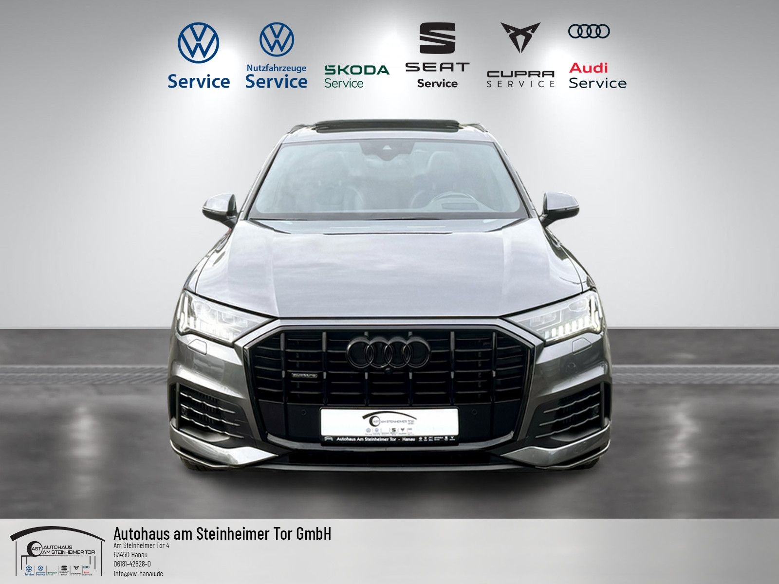 Audi Q7 55 TFSI S-LINE-QUAT-PANO-HUD-KAME-LUFT-AHK-21 imagem 2