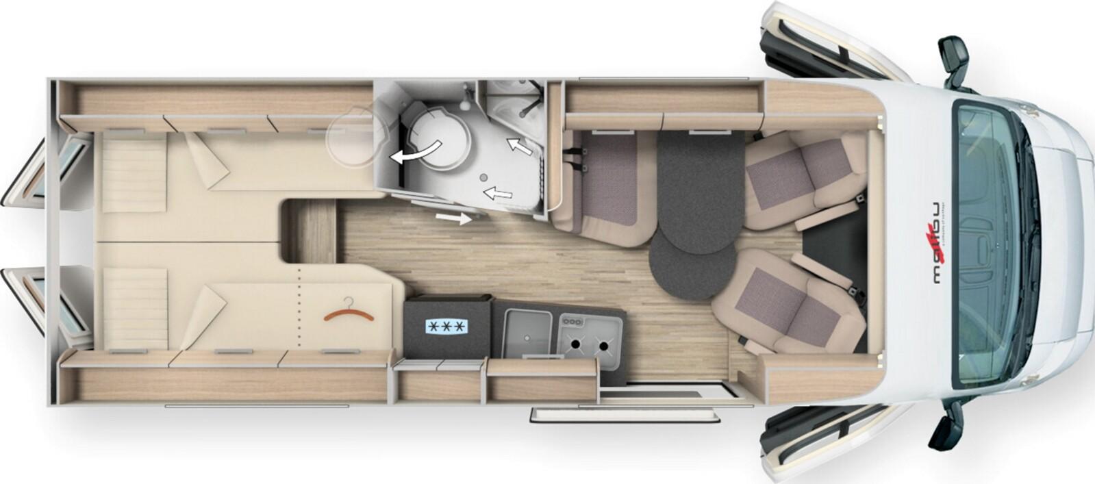 Malibu Van charming coupé 640 LE 