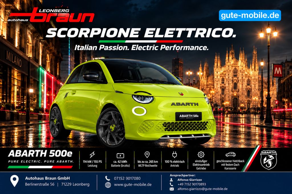 Abarth 500E 42 kWh | Bestellaktion | Herbst-Special!