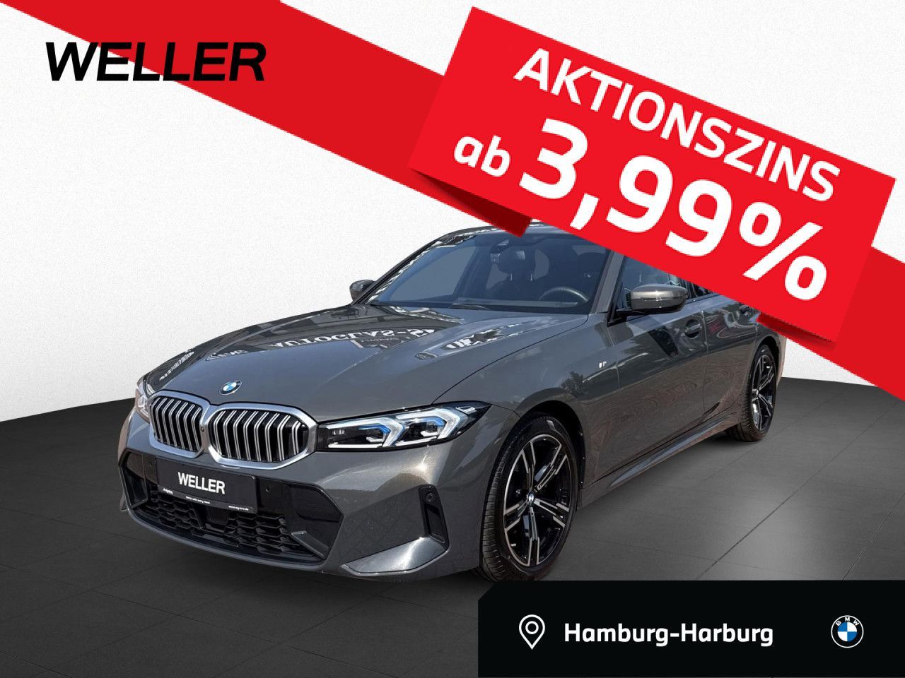 BMW 320d xDr M SPORT LivePr,360,St+G,Lea.o.Anz.389,-