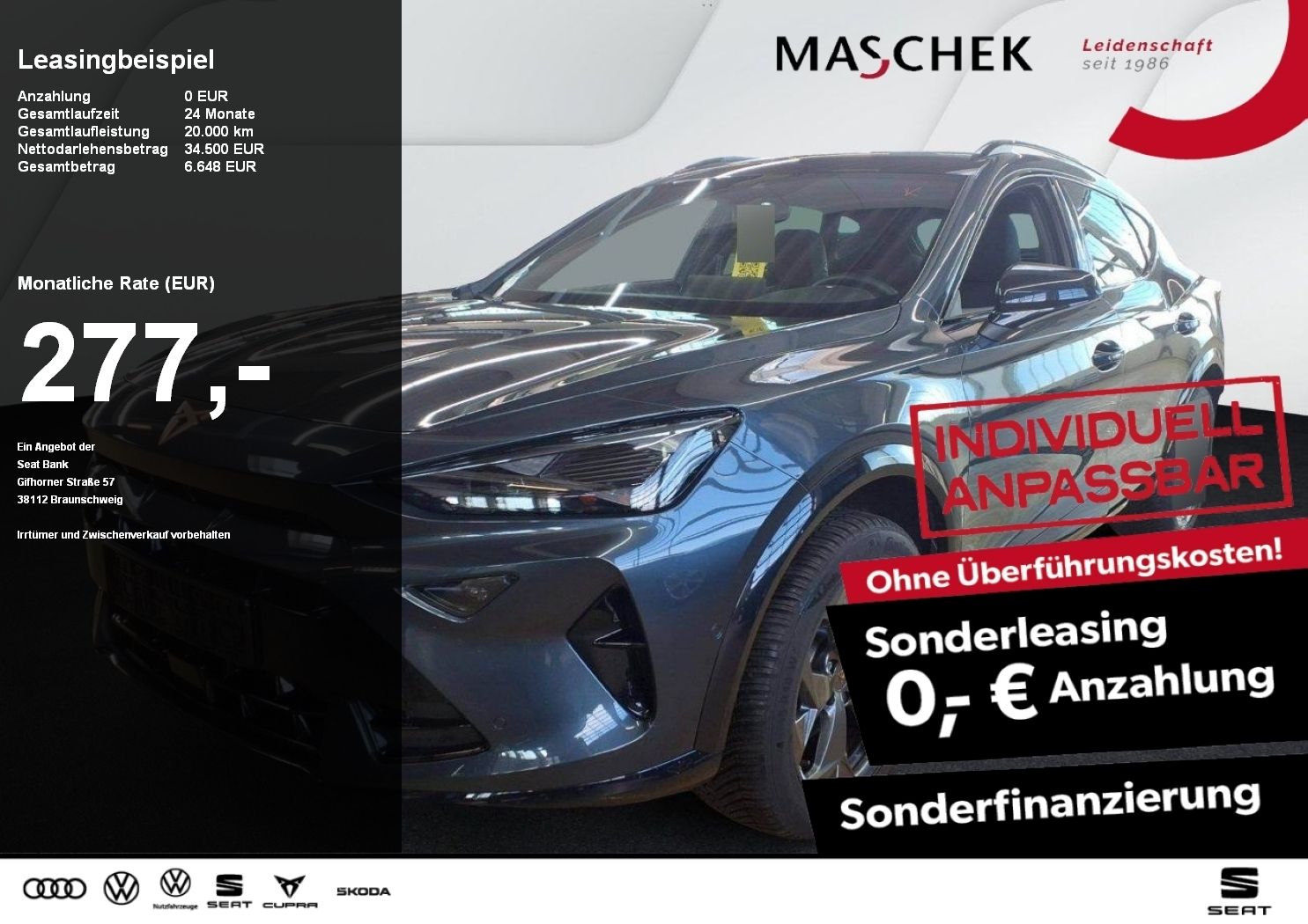 Cupra Formentor 2.0 TDI Sonderleasing ohne Anzahlung 3