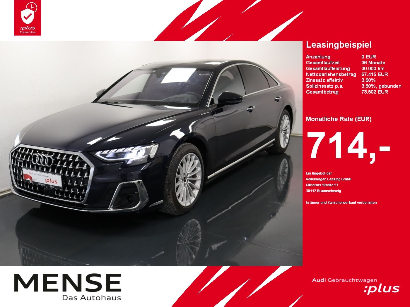 Audi A8 50 TDI quattro tiptronic |Matrix|Luft|Pano|LM