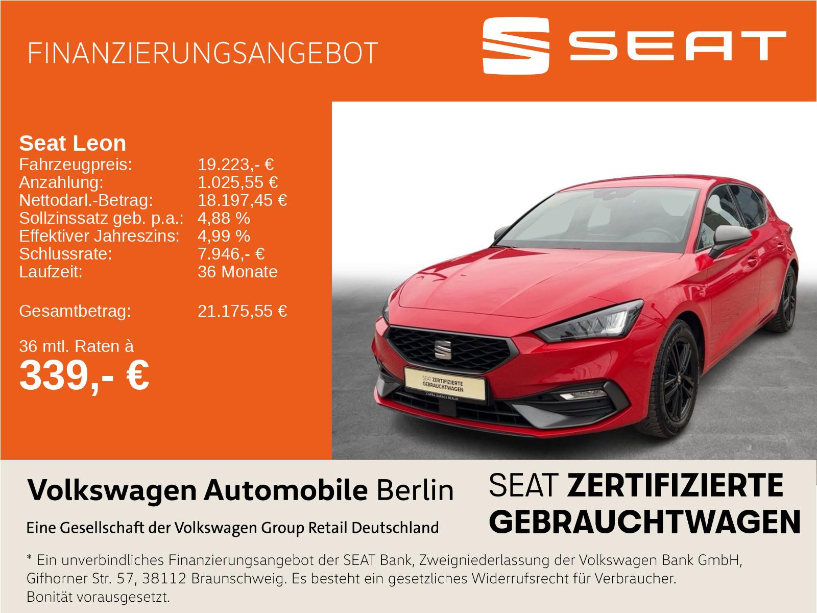 Seat Leon 1.0 eTSI DSG FR Navi LED SHZ ACC PDC