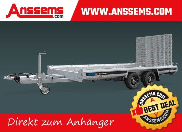 Hulco Terrax Go-Getter Baumaschinenanhänger schwarz