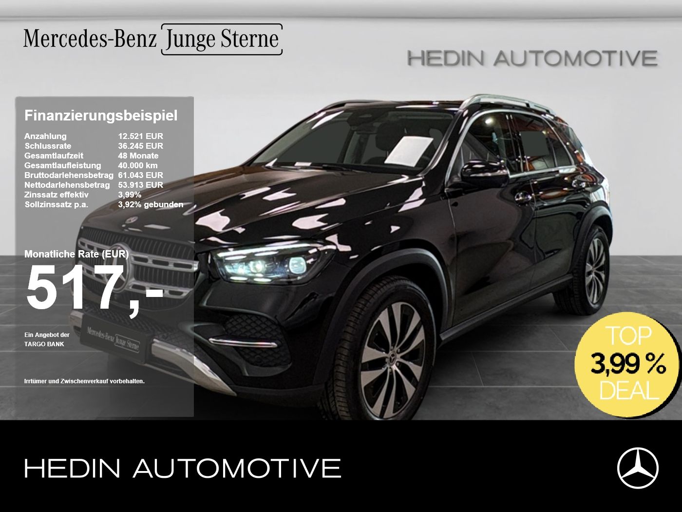 Mercedes-Benz GLE 450 d 4M DISTR|360°|TOTW|BURM|HUD|MEMO|MBEAM