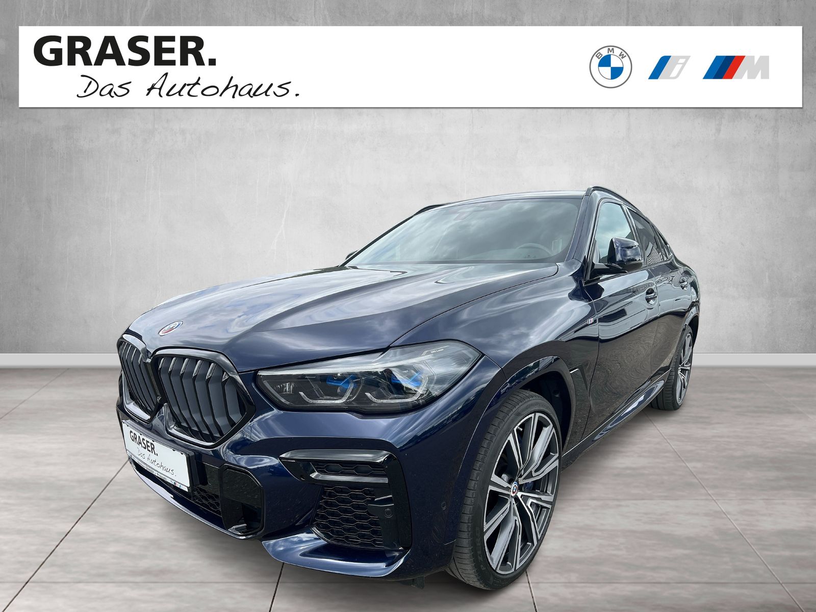 BMW X6 M50i INDIVIDUAL TANSANITBLAU B&W HEAD-UP