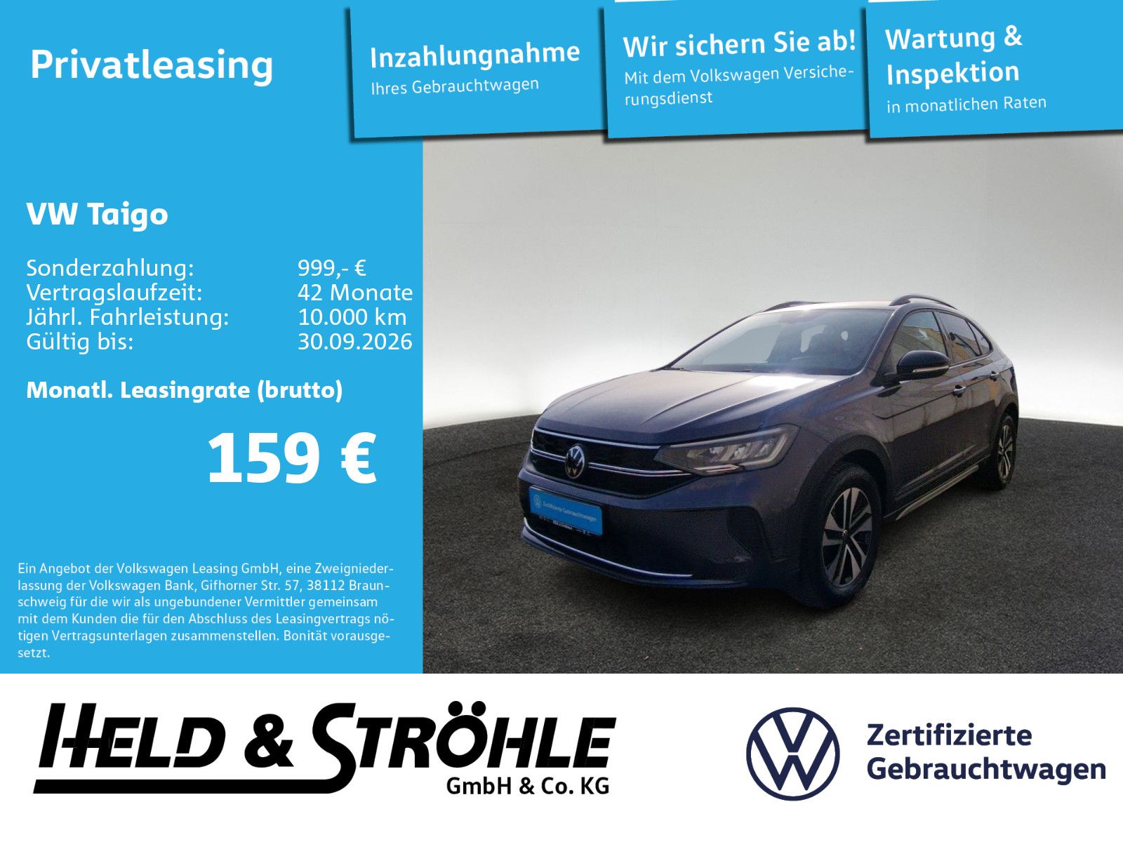 Volkswagen Taigo ENERGY 1.0 TSI LED NAVI KAM SHZ DAB+ 16"