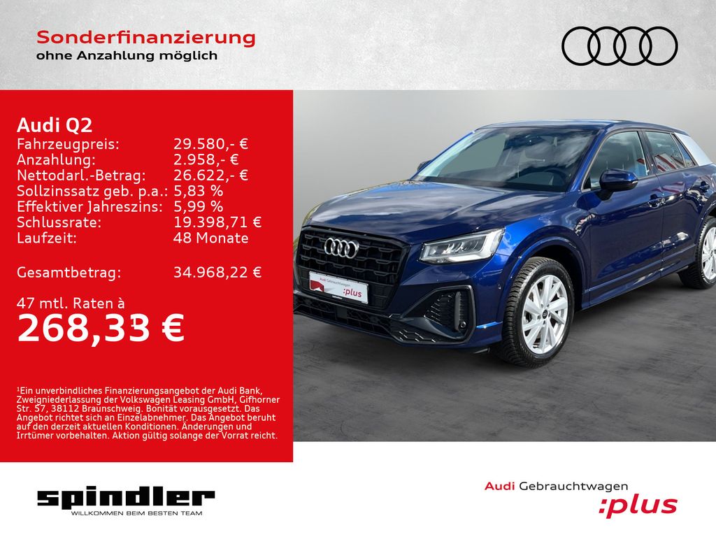 Q2 S-Line 35 TFSI S-tronic / Navi+, CarPlay, LED