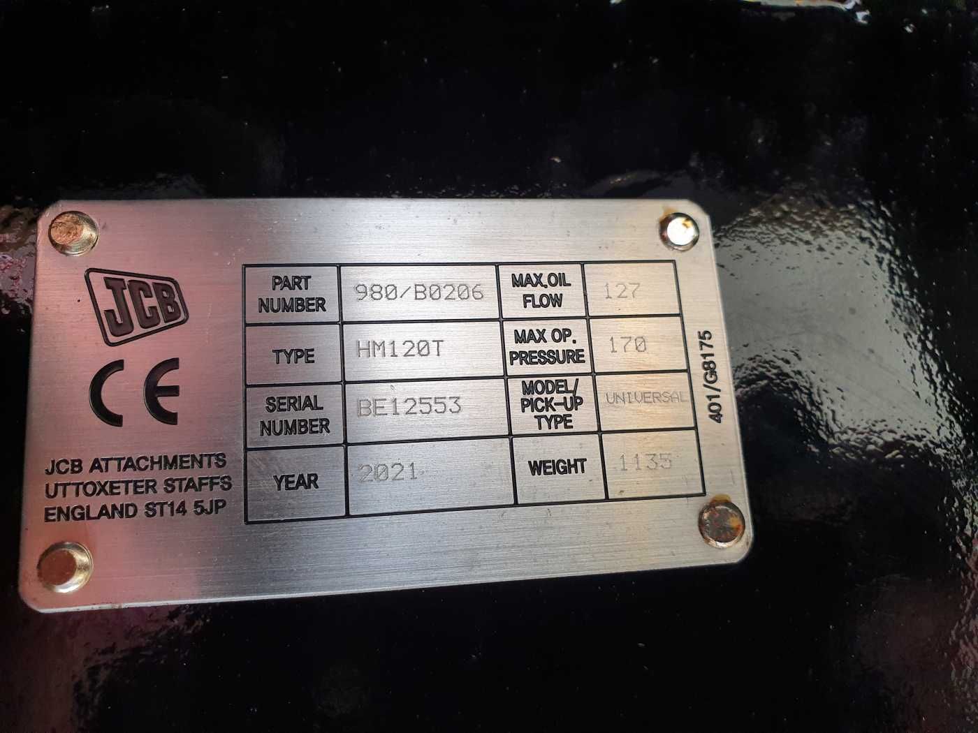 Fahrzeugabbildung JCB JCB HM120T / Hydraulikhammer / MS21 / 12-18 to