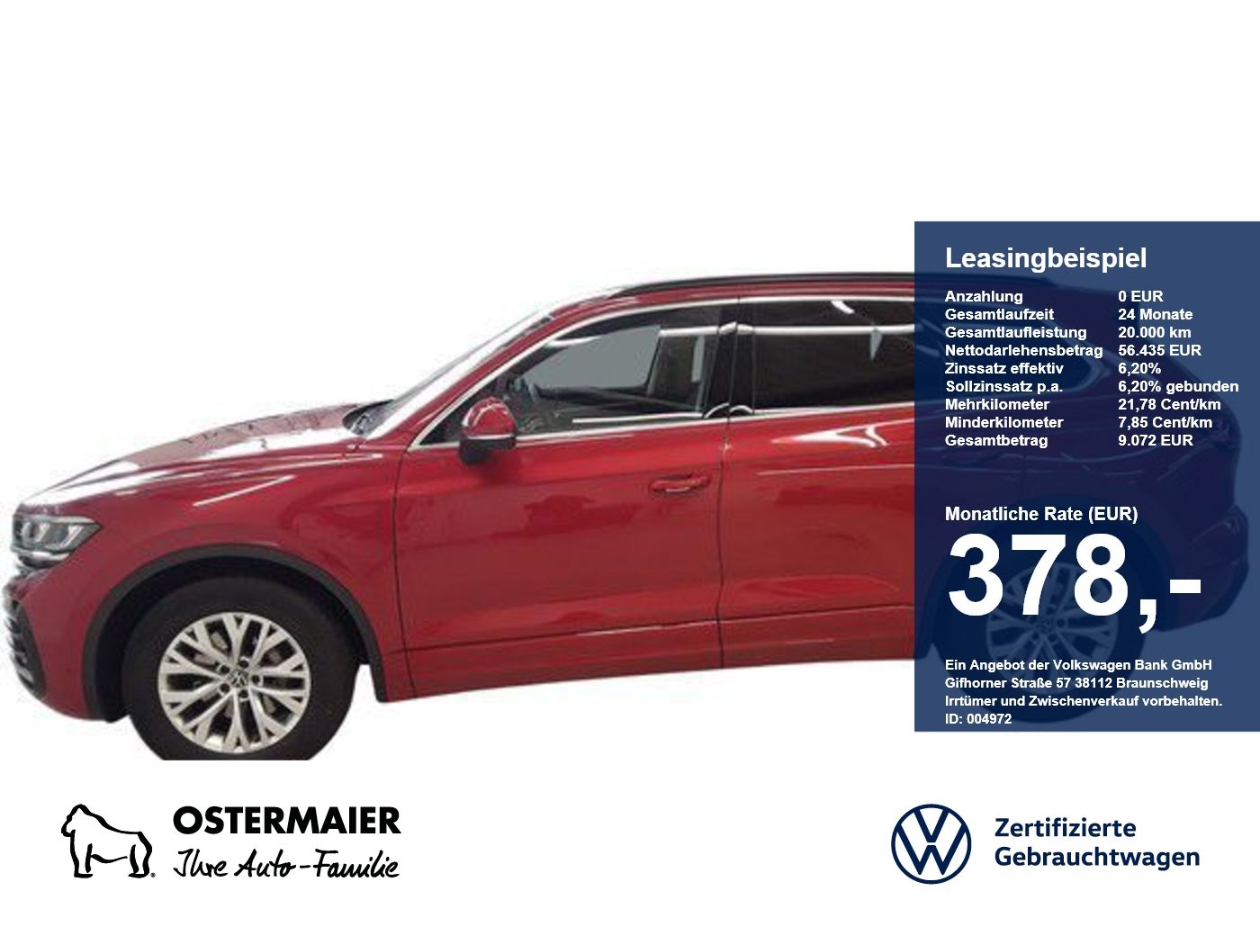 Volkswagen Touareg ELEGANCE 3.0TDI 231PS NP.99T AHK.STDHZG.