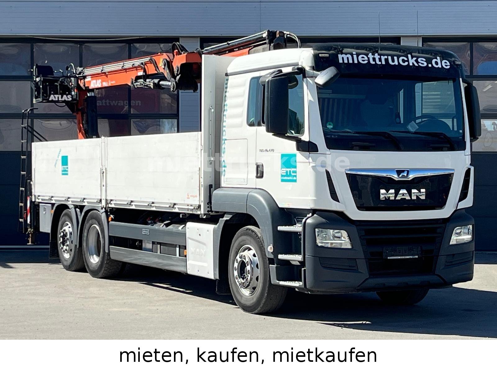MAN TGS 26.470 6x2-4 BL Atlas 170.2 mit KM Zange