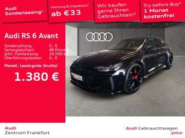 Audi Leasing Angebot: Audi RS6 Avant Laser Leder Carbon 360° HuD Panorama