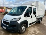 Peugeot Boxer, Pritsche + Plane, Doppelkabine - Peugeot Boxer: Doppelkabine
