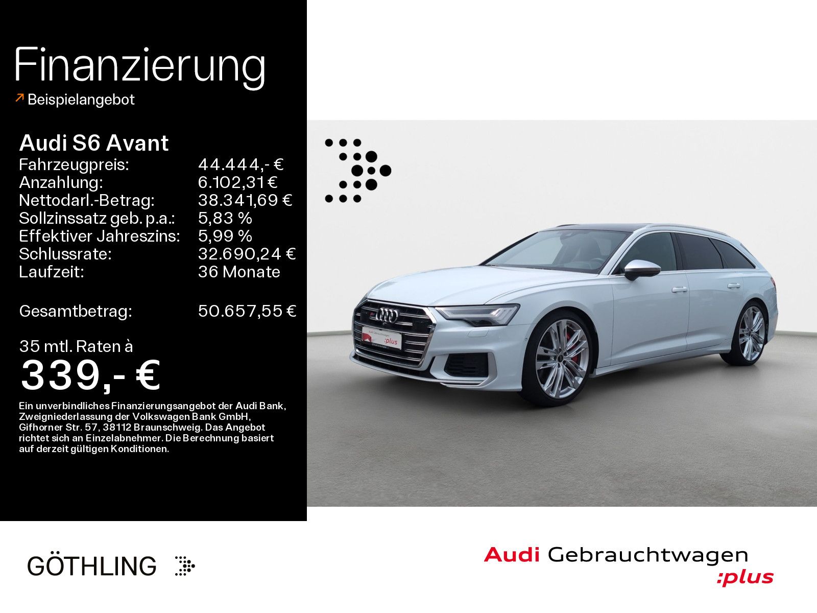 Audi S6 Avant tip*Air*B&O*HUD*Pano*Standh*Matrix*AHK*