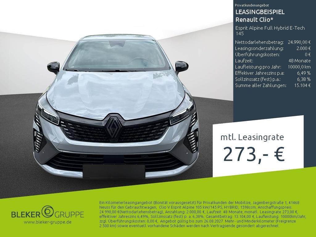 Renault Clio Esprit Alpine Full Hybrid E-Tech 145