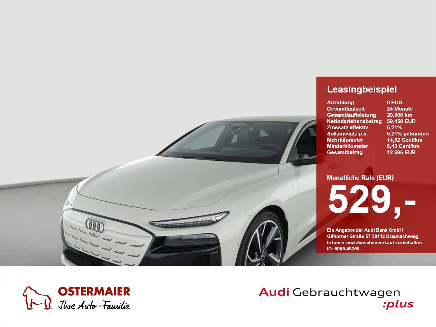 Audi A6 Sportback e-tron S-LINE NP:90tEUR! AHK.B&O.B-