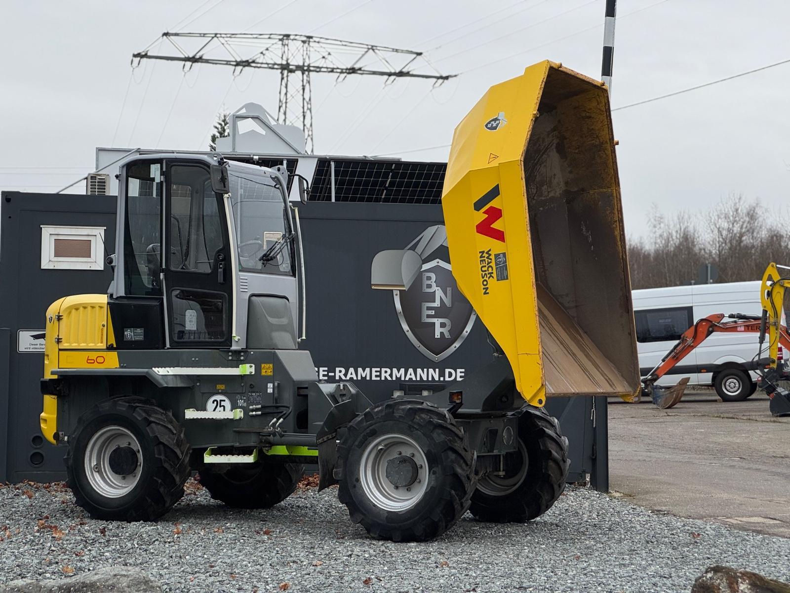 Wacker Neuson DW60, Kabine, Dumper Drehkippmulde