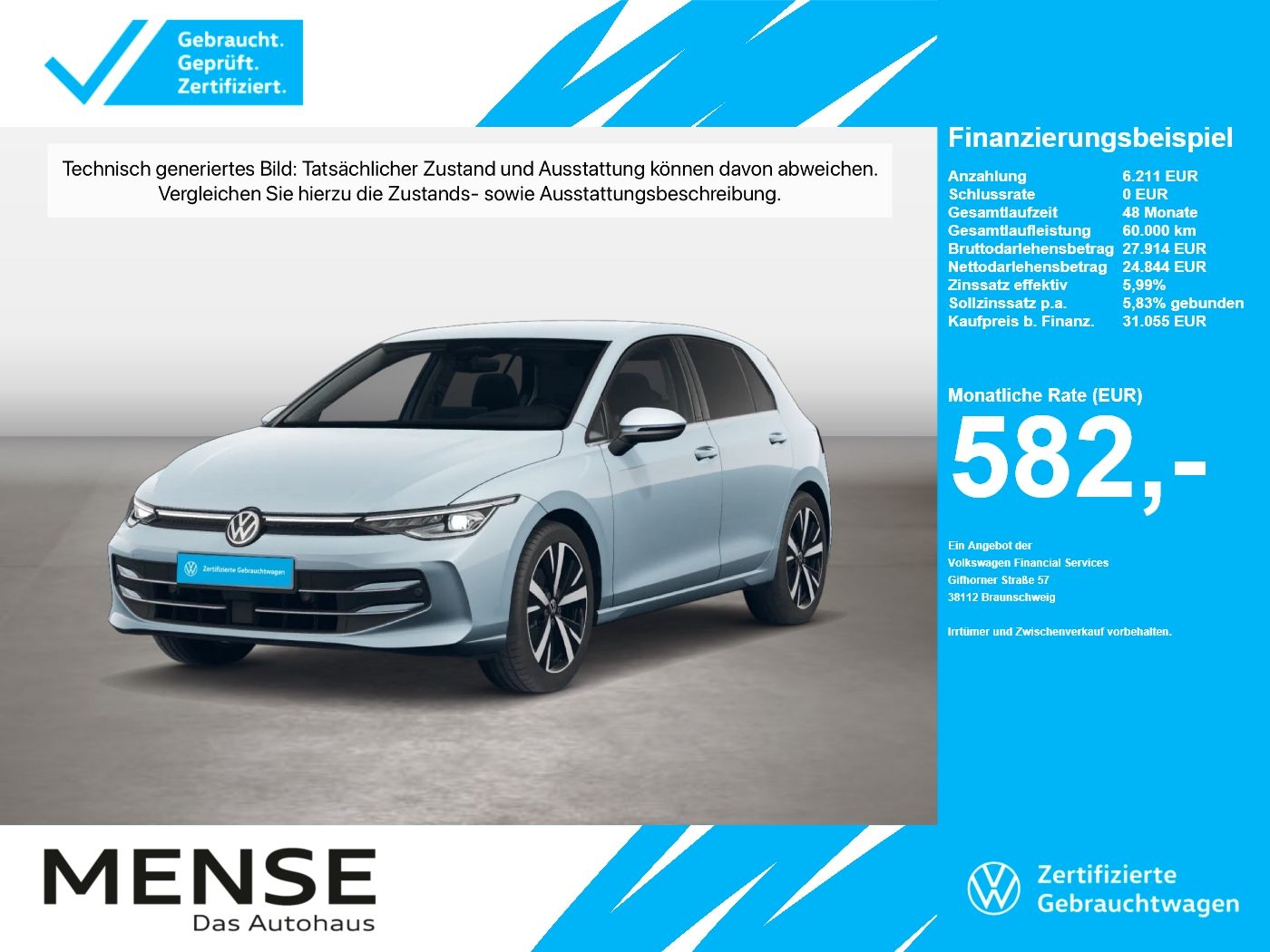 VIII 2.0TDI DSG Style CarPlay HUD Standhzg
