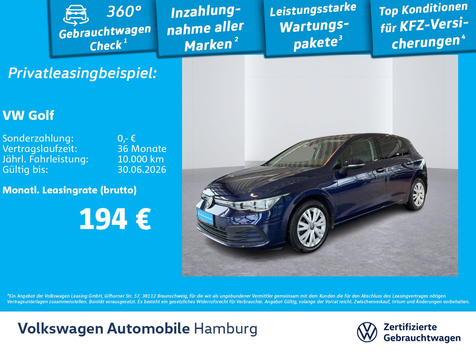 Volkswagen Golf VIII 1.0 TSI Life Einparkhilfe AppConnect