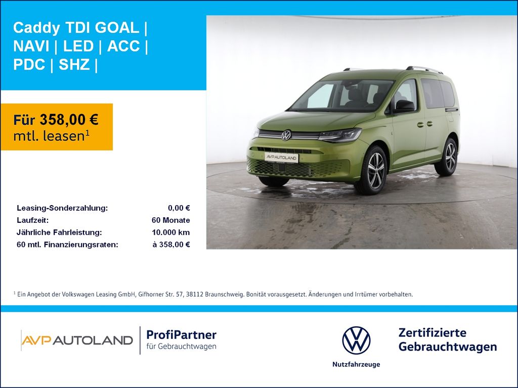Volkswagen Caddy TDI GOAL | NAVI | LED | ACC | PDC | SHZ |