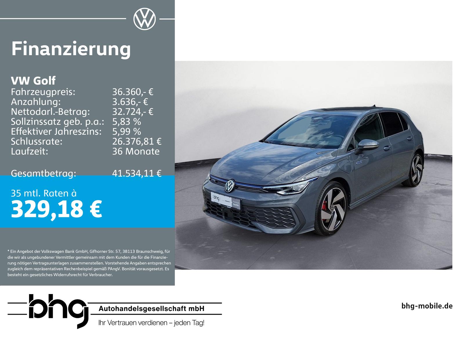 Volkswagen Golf GTE 1.5 eHybrid DSG AHK HUD MatrixLED ACCTr