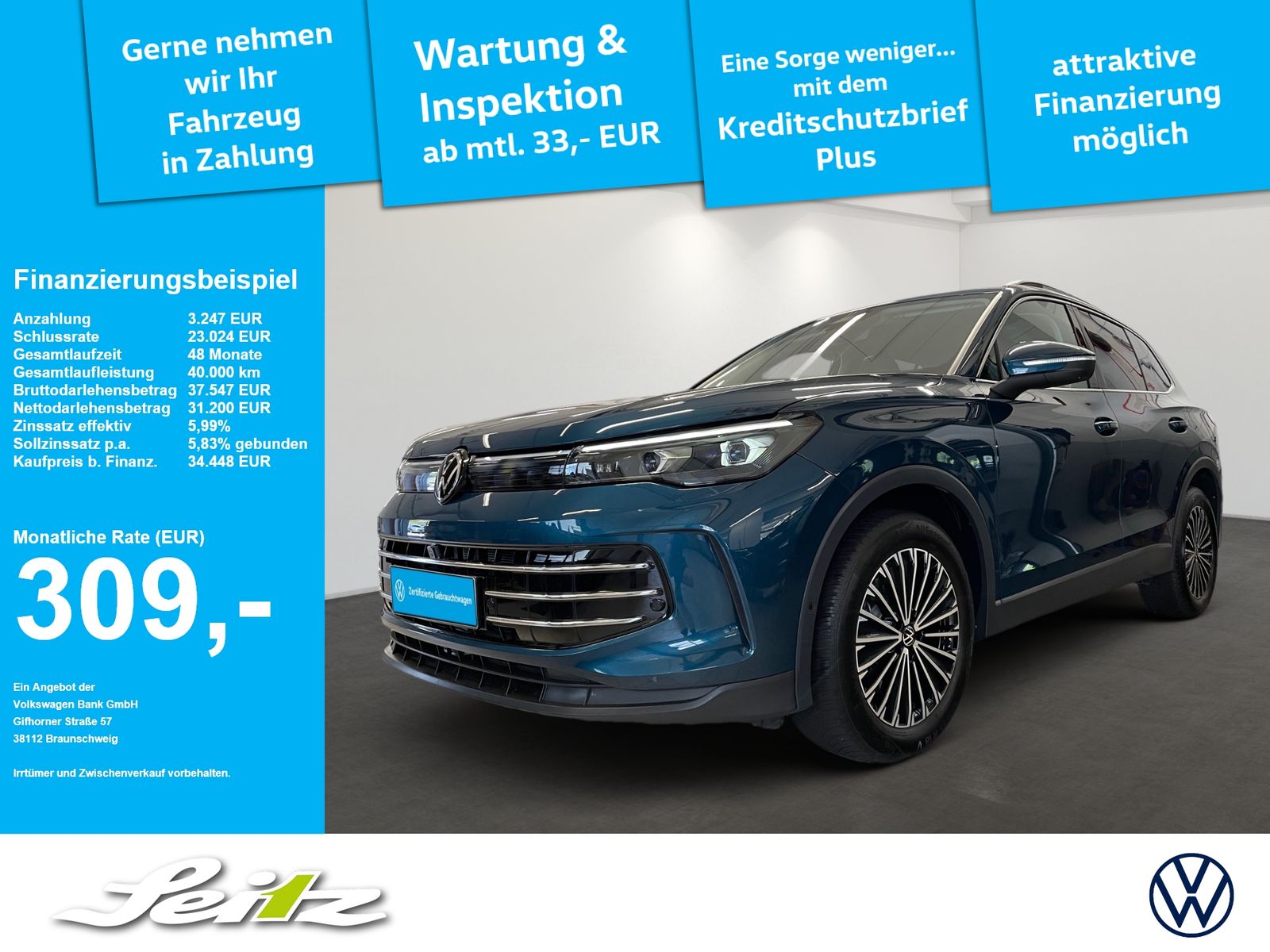 Volkswagen Tiguan 2.0 TDI Elegance AHK MATRIX KAMERA foto 1