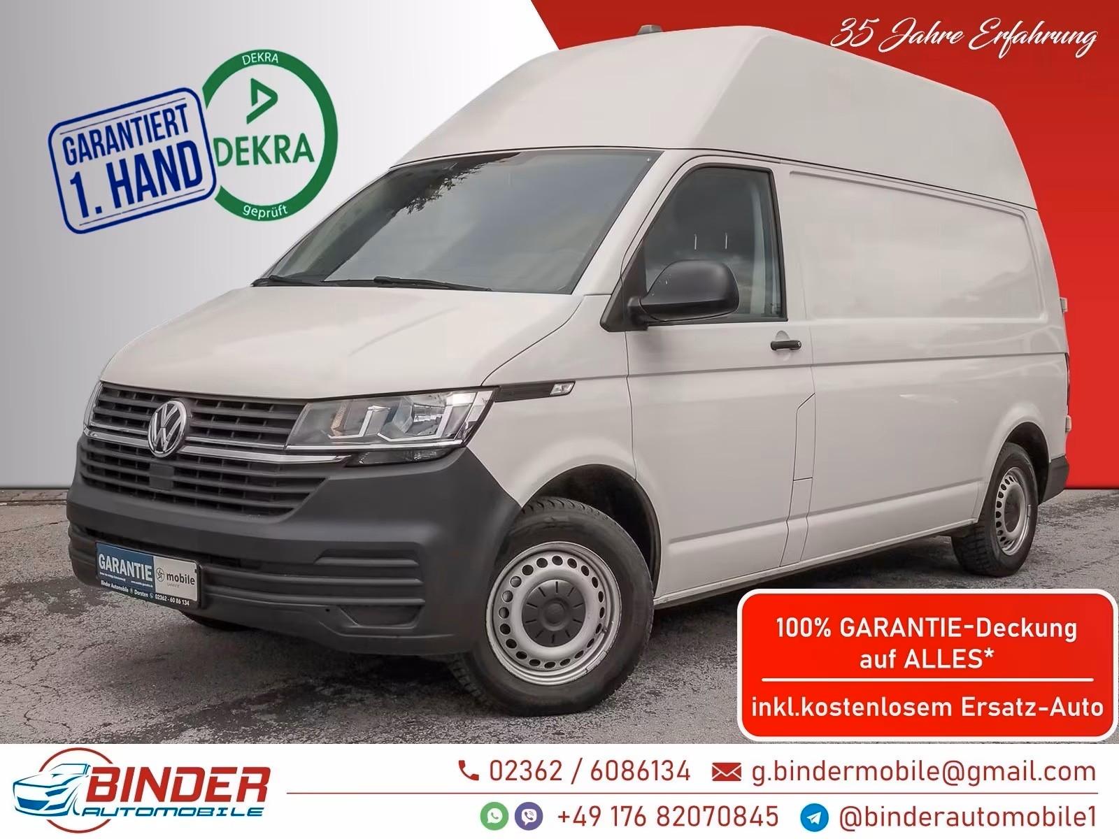 Volkswagen T6 HOCH+LANG*LKW*3,2t*ALLE INSPEK*REGALE*AHK*SHz