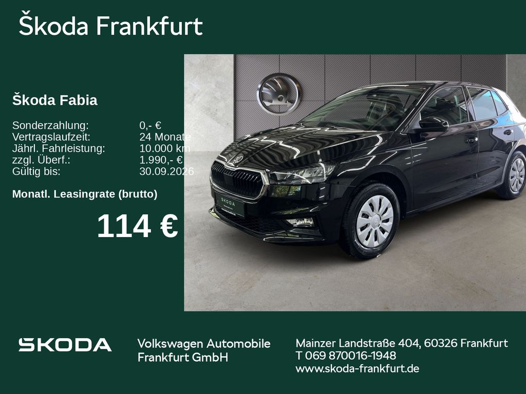Skoda Fabia Essence 1,0 MPI 59 kW 5-Gang-Schaltgetrieb