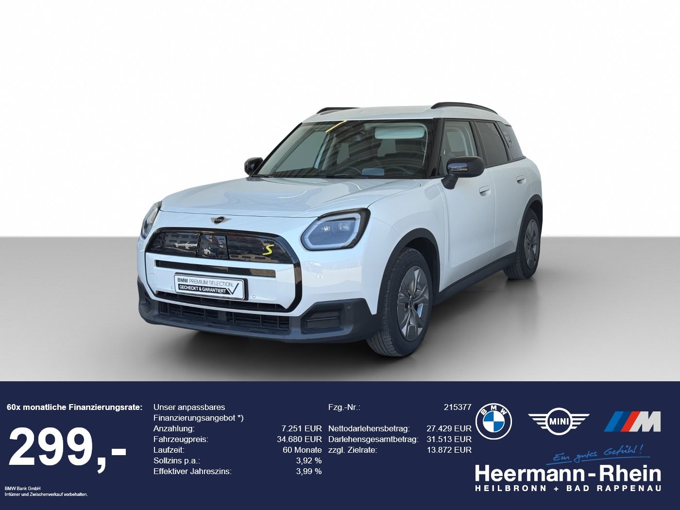 MINI Countryman SE ALL4 DriveAss.HUD.ParkAss.LED.H/K