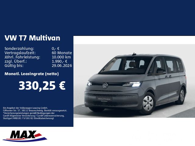 Multivan Motor: 2,0 l TDI SCR 110 kW Getriebe: 7