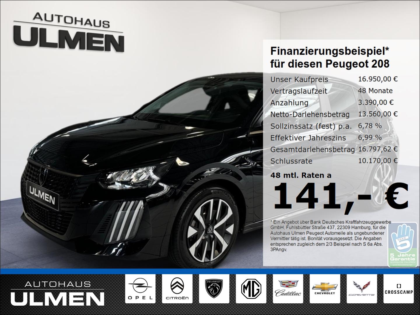 Peugeot 208 Active 100 Klima Apple CarPlay Android Auto 