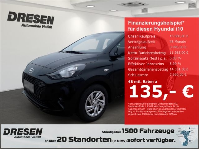 Hyundai i10 1.0 Select 63PS Navi Kamera PDC hinten Bluet