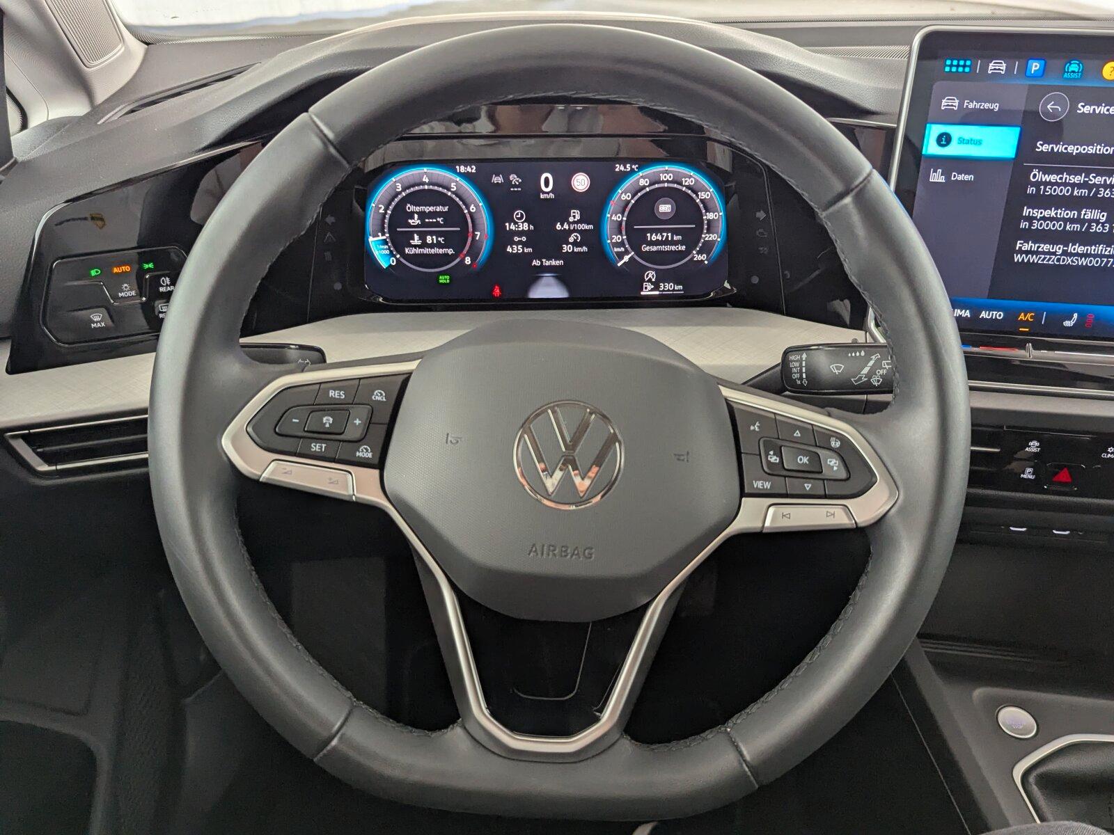 Volkswagen Golf VIII 1.5 TSI Life NAVI+AHK+ACC+SHZ+PDC+, миниатюра 22