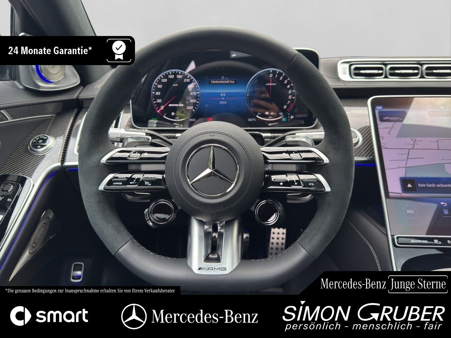 Fahrzeugabbildung Mercedes-Benz S 63 e Perfo L Chauffeur Carbon Burm4D Fondent.