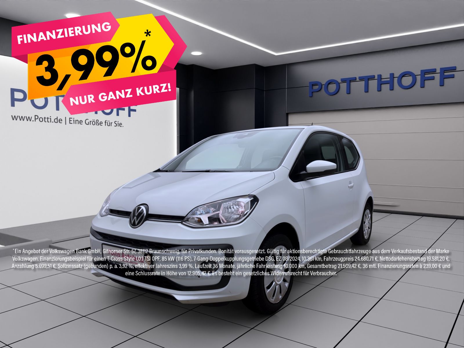 Volkswagen up! 1.0 MPI MOVE UP! KAMERA PDC SITZHG KLIMA