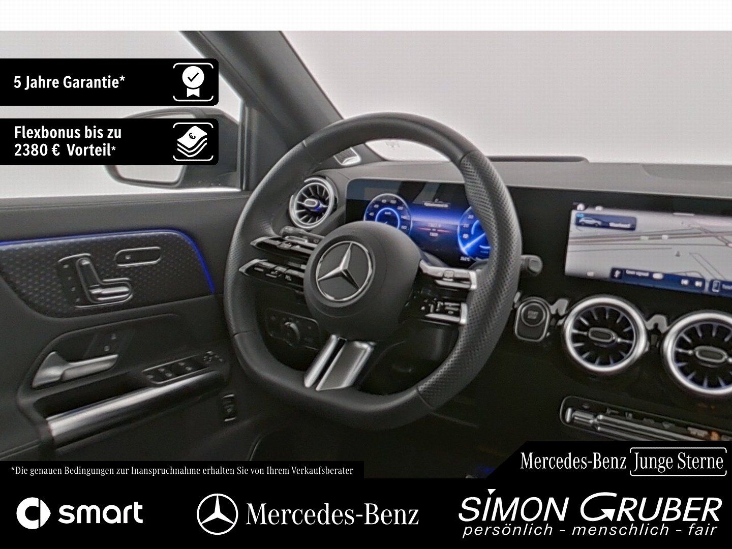 Fahrzeugabbildung Mercedes-Benz EQA 250+ AMG Night Pano Burm HUD Leder 360 AHK